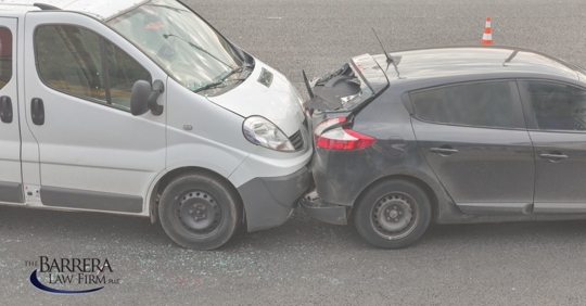 Rear-end car accident